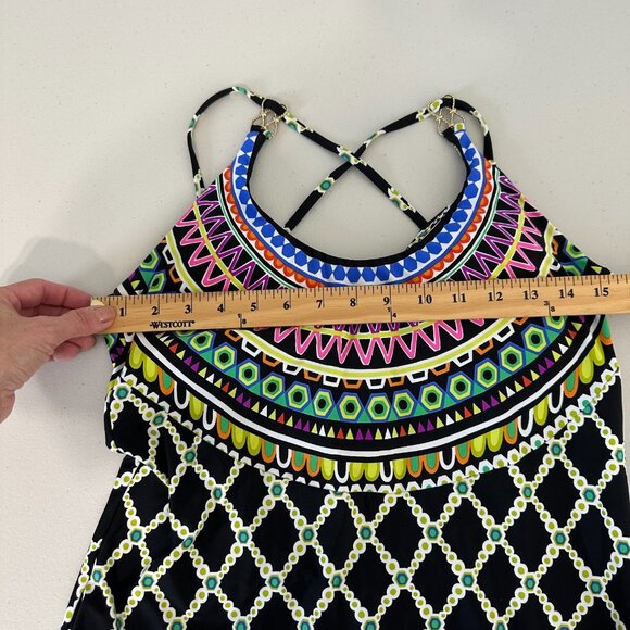 Trina Turk Maxi Dress Size M Kon Tiki Halter - Picture 12 of 16